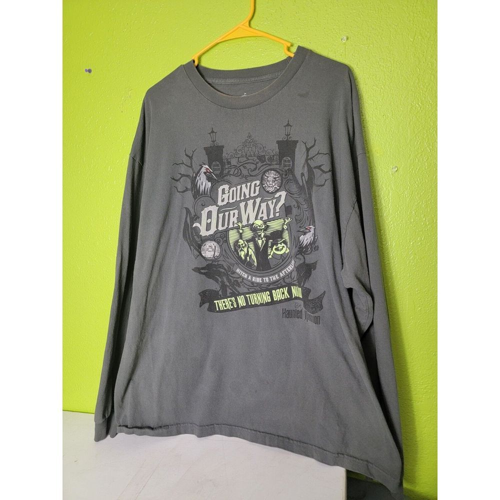 Disney Parks Haunted Mansion Going Our Way Glow in Dark Long Sleeve T-shirt 2XL